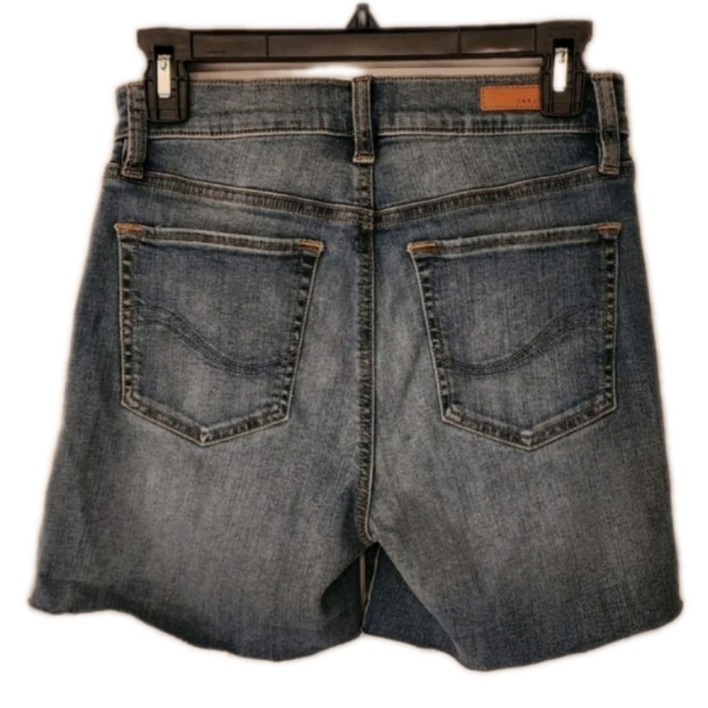 Sanctuary Exposed Fly High Rise Denim Shorts In San Jacinto Wash Size 27 - Picture 3 of 11